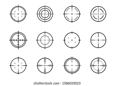 Target Vector icon illustration. Set of target icon 