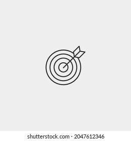 Target vector icon illustration sign