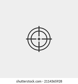 Target vector icon illustration sign