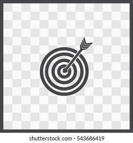 Target vector icon. Isolated illustration. Business picture.