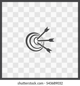 Target vector icon. Isolated illustration. Business picture.