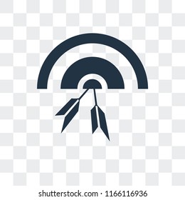 Target vector icon isolated on transparent background, Target logo concept