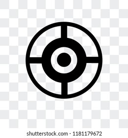 Target vector icon isolated on transparent background, Target logo concept