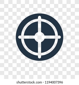 Target vector icon isolated on transparent background, Target transparency logo concept