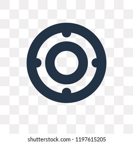 Target vector icon isolated on transparent background, Target transparency concept can be used web and mobile