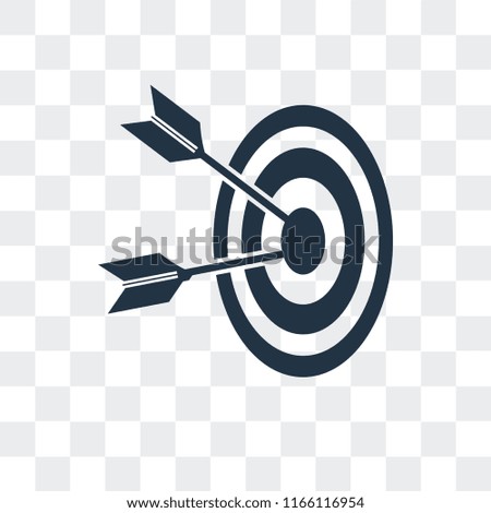 Target vector icon isolated on transparent background, Target logo concept