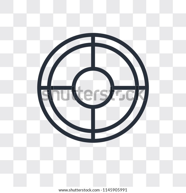 Target vector icon isolated on transparent\
background, Target logo\
concept