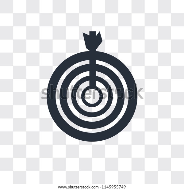 Target vector icon isolated on transparent
background, Target logo
concept