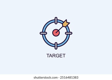Icono De Vector De Destino O Ilustración De Logotipo
