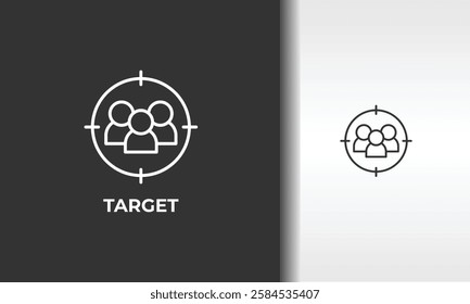 Target Vector, Icon Or Logo Sign Isolated Symbol Illustration