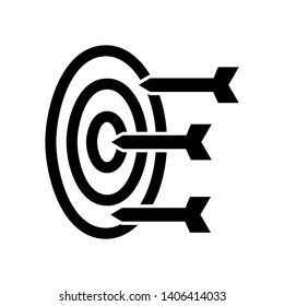 Target vector icon in modern design style for web site and mobile app - Vector