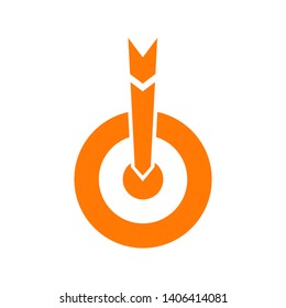 Target vector icon in modern design style for web site and mobile app - Vector