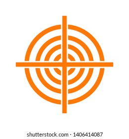 Target vector icon in modern design style for web site and mobile app - Vector