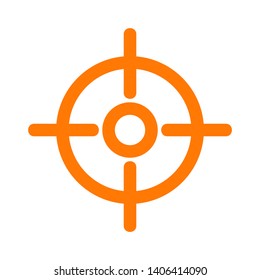 Target vector icon in modern design style for web site and mobile app - Vector