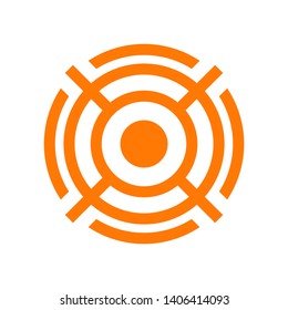 Target vector icon in modern design style for web site and mobile app - Vector