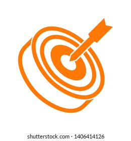 Target vector icon in modern design style for web site and mobile app - Vector