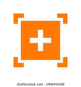 Target vector icon in modern design style for web site and mobile app - Vector