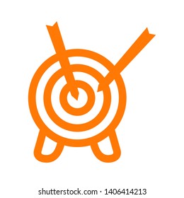 Target vector icon in modern design style for web site and mobile app - Vector