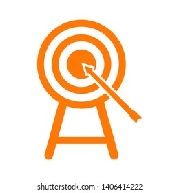 Target vector icon in modern design style for web site and mobile app - Vector