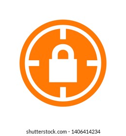 Target vector icon in modern design style for web site and mobile app - Vector