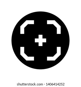 Target vector icon in modern design style for web site and mobile app - Vector