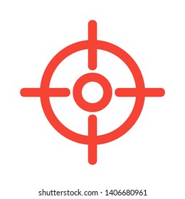 Target vector icon in modern design style for web site and mobile app - Vector