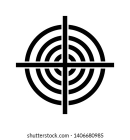 Target vector icon in modern design style for web site and mobile app - Vector