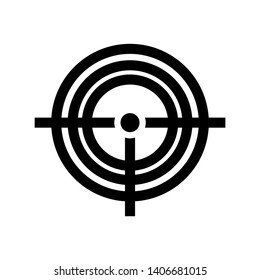 Target vector icon in modern design style for web site and mobile app - Vector