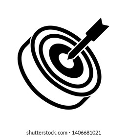 Target vector icon in modern design style for web site and mobile app - Vector