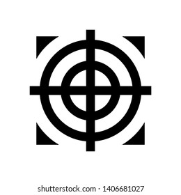 Target vector icon in modern design style for web site and mobile app - Vector