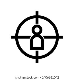 Target vector icon in modern design style for web site and mobile app - Vector
