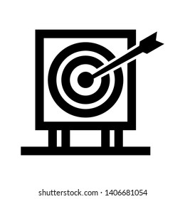 Target vector icon in modern design style for web site and mobile app - Vector