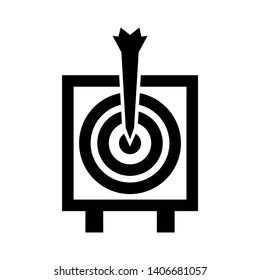 Target vector icon in modern design style for web site and mobile app - Vector