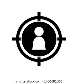 Target vector icon in modern design style for web site and mobile app - Vector