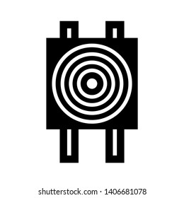 Target vector icon in modern design style for web site and mobile app - Vector