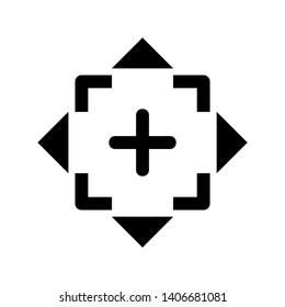 Target vector icon in modern design style for web site and mobile app - Vector