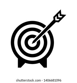 Target vector icon in modern design style for web site and mobile app - Vector