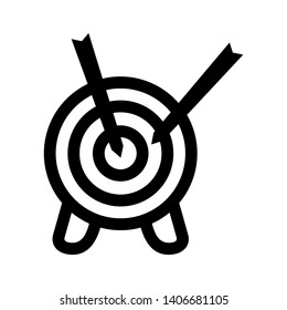 Target vector icon in modern design style for web site and mobile app - Vector