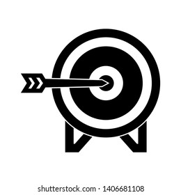 Target vector icon in modern design style for web site and mobile app - Vector