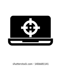 Target vector icon in modern design style for web site and mobile app - Vector