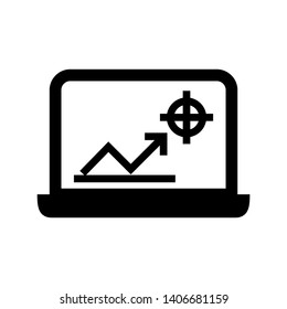 Target vector icon in modern design style for web site and mobile app - Vector
