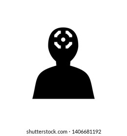 Target vector icon in modern design style for web site and mobile app - Vector