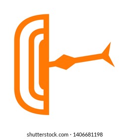 Target vector icon in modern design style for web site and mobile app - Vector
