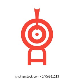 Target vector icon in modern design style for web site and mobile app - Vector
