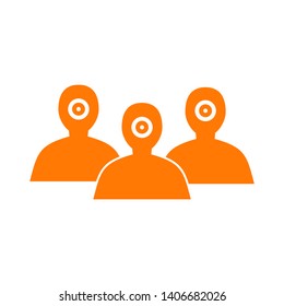 Target vector icon in modern design style for web site and mobile app - Vector