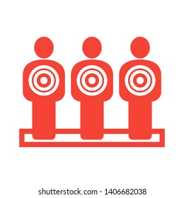Target vector icon in modern design style for web site and mobile app - Vector