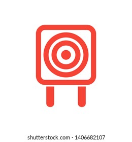 Target vector icon in modern design style for web site and mobile app - Vector