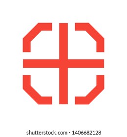 Target vector icon in modern design style for web site and mobile app - Vector