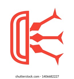 Target vector icon in modern design style for web site and mobile app - Vector