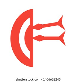 Target vector icon in modern design style for web site and mobile app - Vector